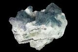 Multicolored Fluorite Crystals on Quartz - Fluorescent! #139745-1